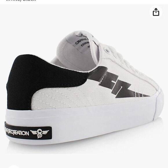 Creative Recreation Zeus Canvas Lo Shoes White/Black 9 NWT - Picture 3 of 10